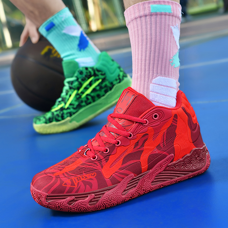New Basketball Shoes, Outdoor Elastic Rebound, Wear-Resistant, Lightweight Sports Shoes, Handsome Men and Women, Shockproof Practical