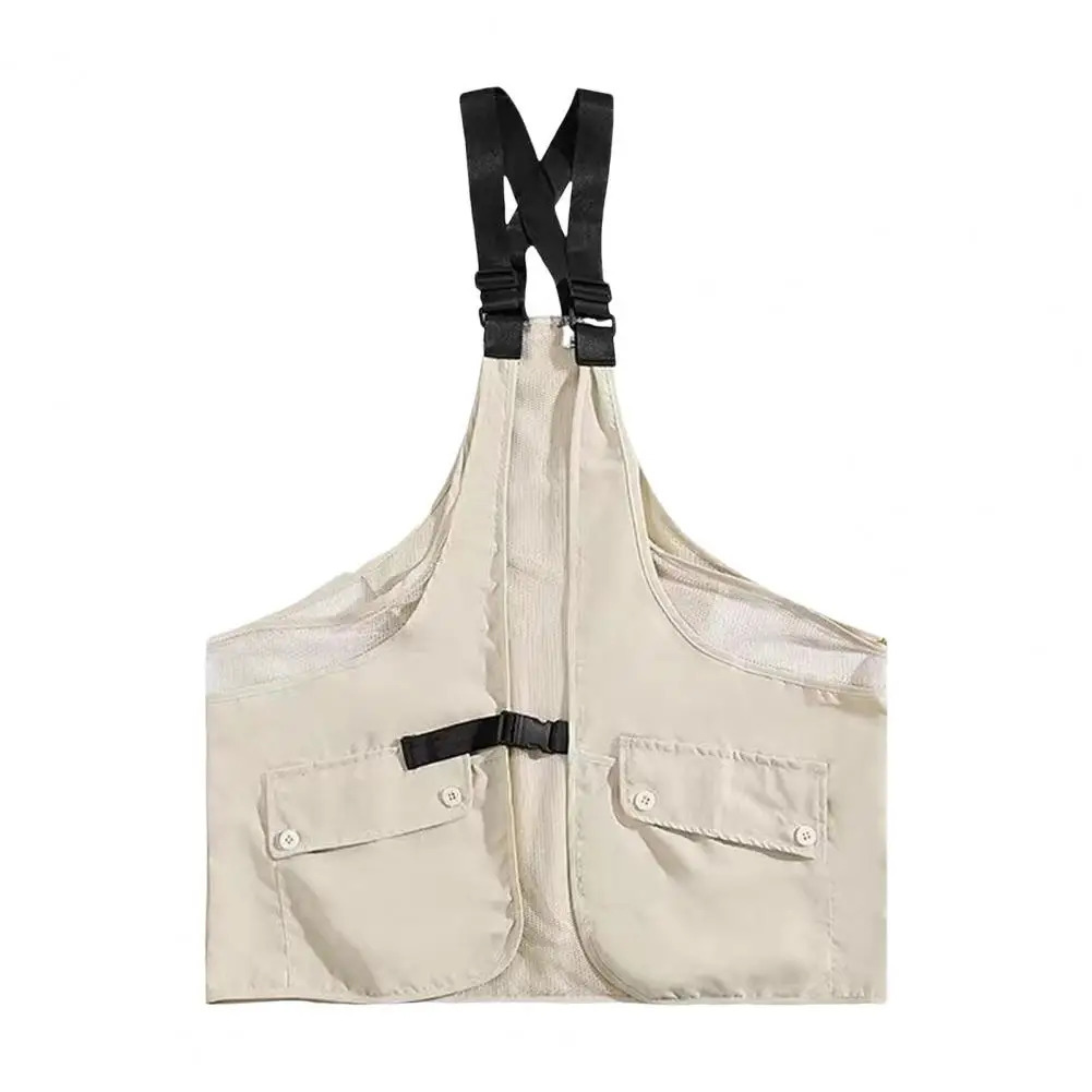 Chest Bag Vest HipHop Style Adjustable Straps n Multi Big Pockets Men Waistcoat Street Unisex Sports Streetwear 250707