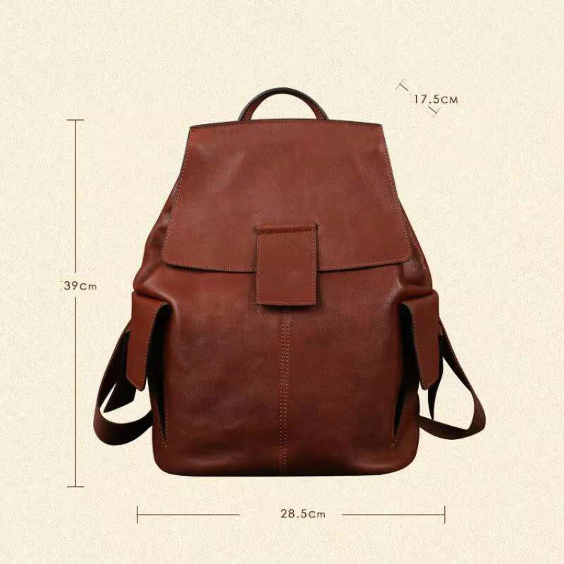 MOTAORA Genuine Leather Backpack for Women Cowhide Travel Backpack Large Capacity Anti-Theft Design Luxury Designer Ladies Bags