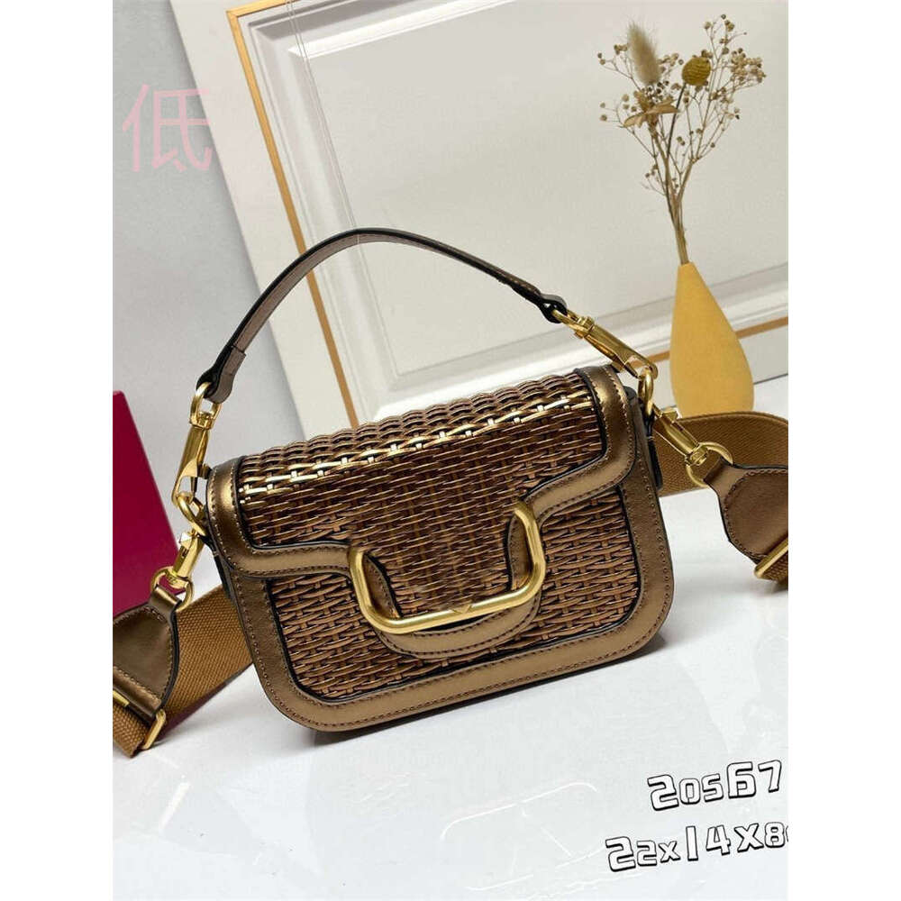 Leather Bag Bucket Bag Tote Bag Woven Saddle For Women New Spring Summer Cowhide High End Niche Crossbody Small Bag With Wide Shoulder Stra