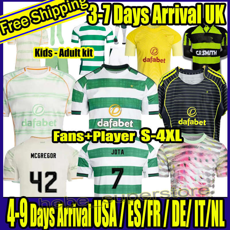2025 Celts KYOGO Football Shirt 25 26 European Home Away Third Soccer Jerseys CelticFc DAIZEN REO McGREGOR 80 84 86 87 88 97 99 Hoops Anniversary Irish Origins Special