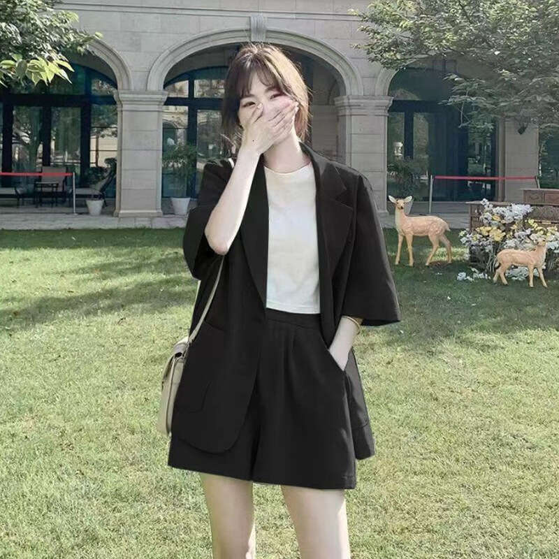 Petite Women's Set New Spring And Autumn Fashion Trendy Youthful Street Style Two-Piece Suit B5