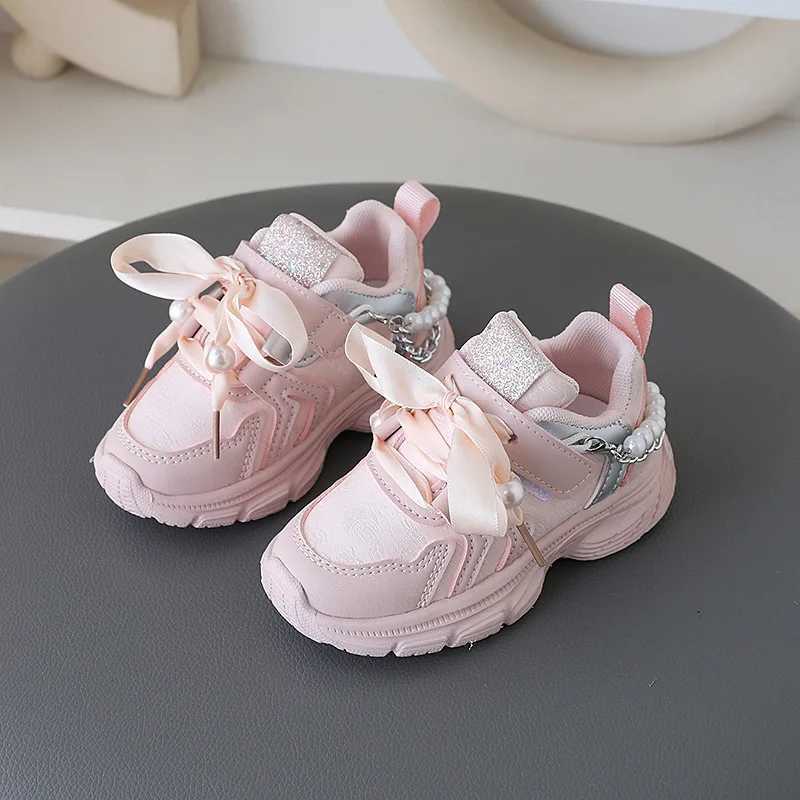 Children Girls Shoes Spring Soft Soled Slip Children Casual Shoes Fashion Breathable Girls Sports Shoes XJ250712
