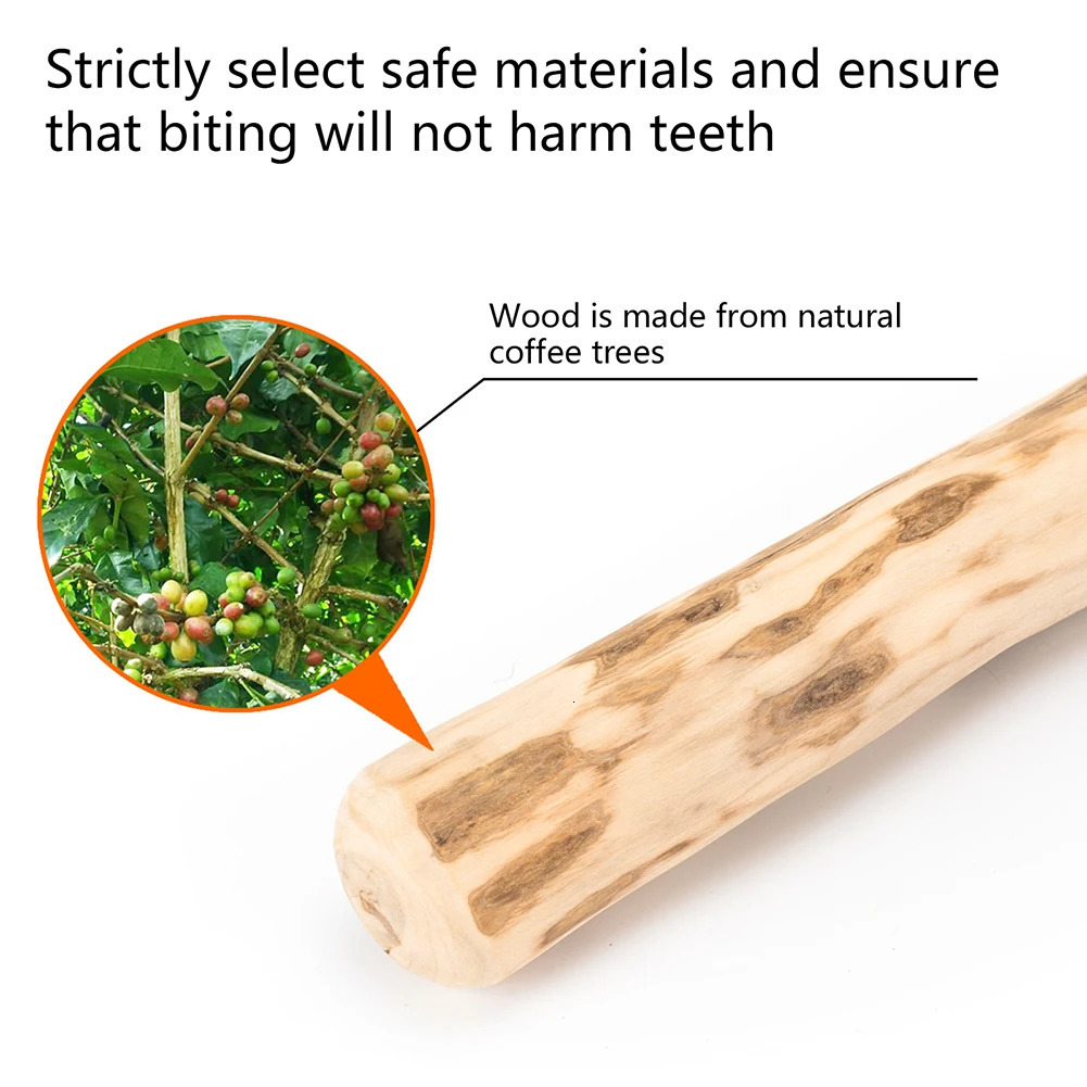 Dog Wood Chews Coffee Wood Stick Indoor Portable Pet Teething Sticks Pet Chew Toys Interactive Teething Sticks Pet supplies 250712