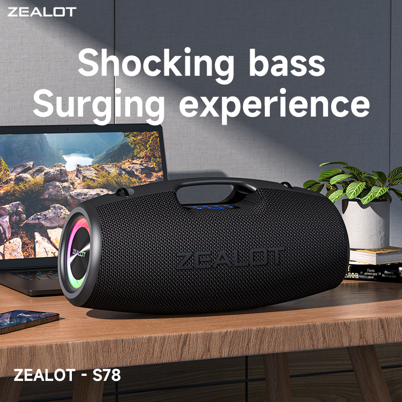 S78 Double Pairing Wireless Speaker 360 Degree Stereo with Portable Bluetooth Speaker