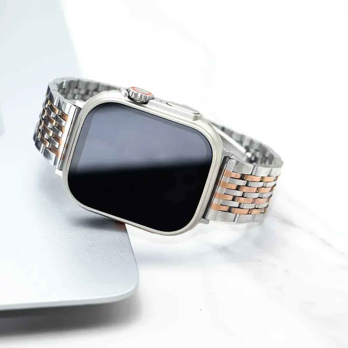 Metal strap for ple strap SE-10 42mm 44mm 38/40/41mm stainless steel bracelet i series 10 9 8 7 6 SE tra 2 49mm watchband Y250712