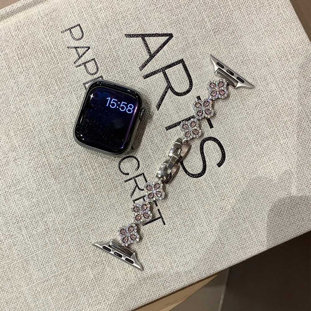 304 Stainless Steel Band for ple tra 2 49mm 10 9 8 7 42mm 46mm 41 45mm Diamond Strap for I 6 5 4 SE 40mm 38 44 watchband Y250712