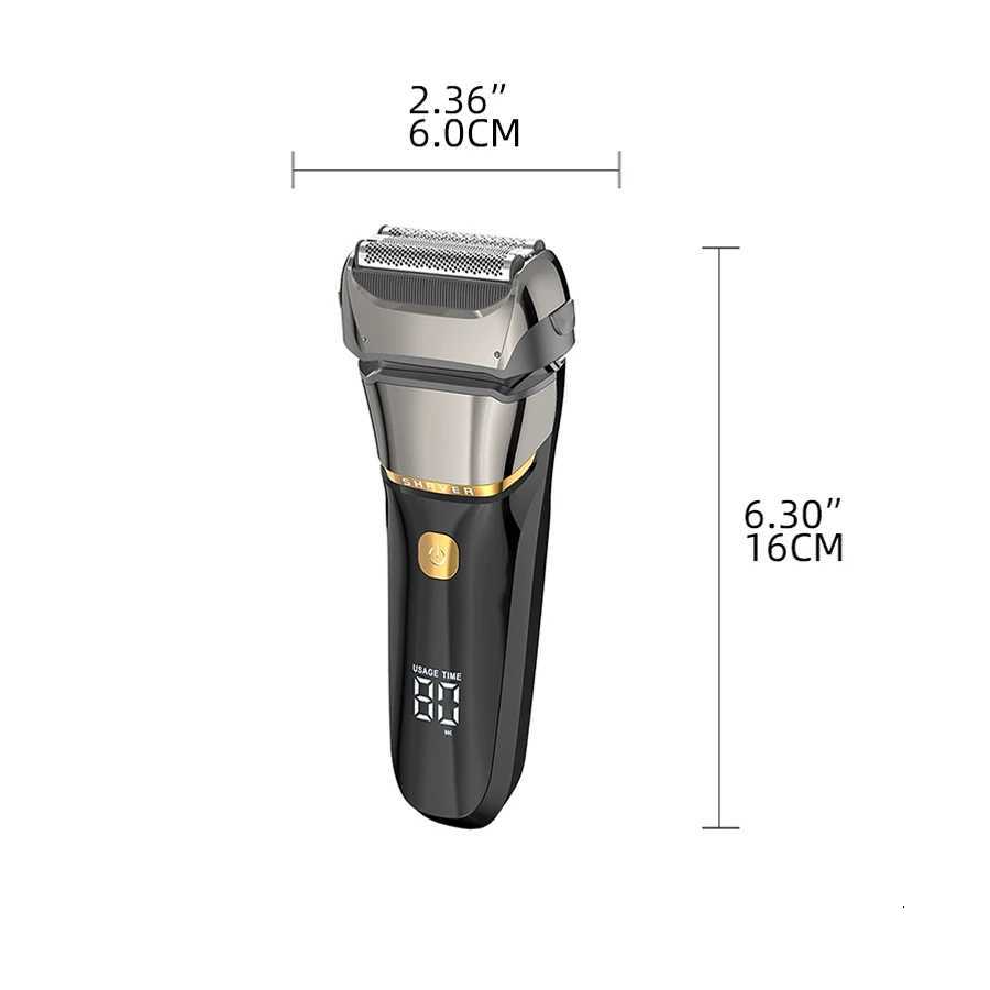 Mens electric shaver reciprocating aluminum foil shaver USB rechargeable shaver holiday gift G250712