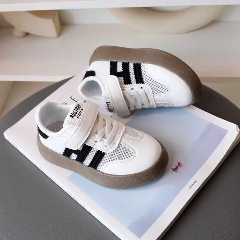 New White Casual Shoes for Baby Boy Girl Children Sneaker Breathable Mesh Fabric Kids Soft Sole Toddler Walking Shoes 1-10 Years XJ250712