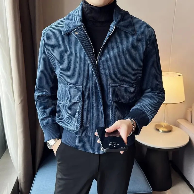 Mens Jackets High Quality Corduroy Male Coats Winter Sales Of Sale Joker Korean Reviews Many Clothing Fashion In 250708