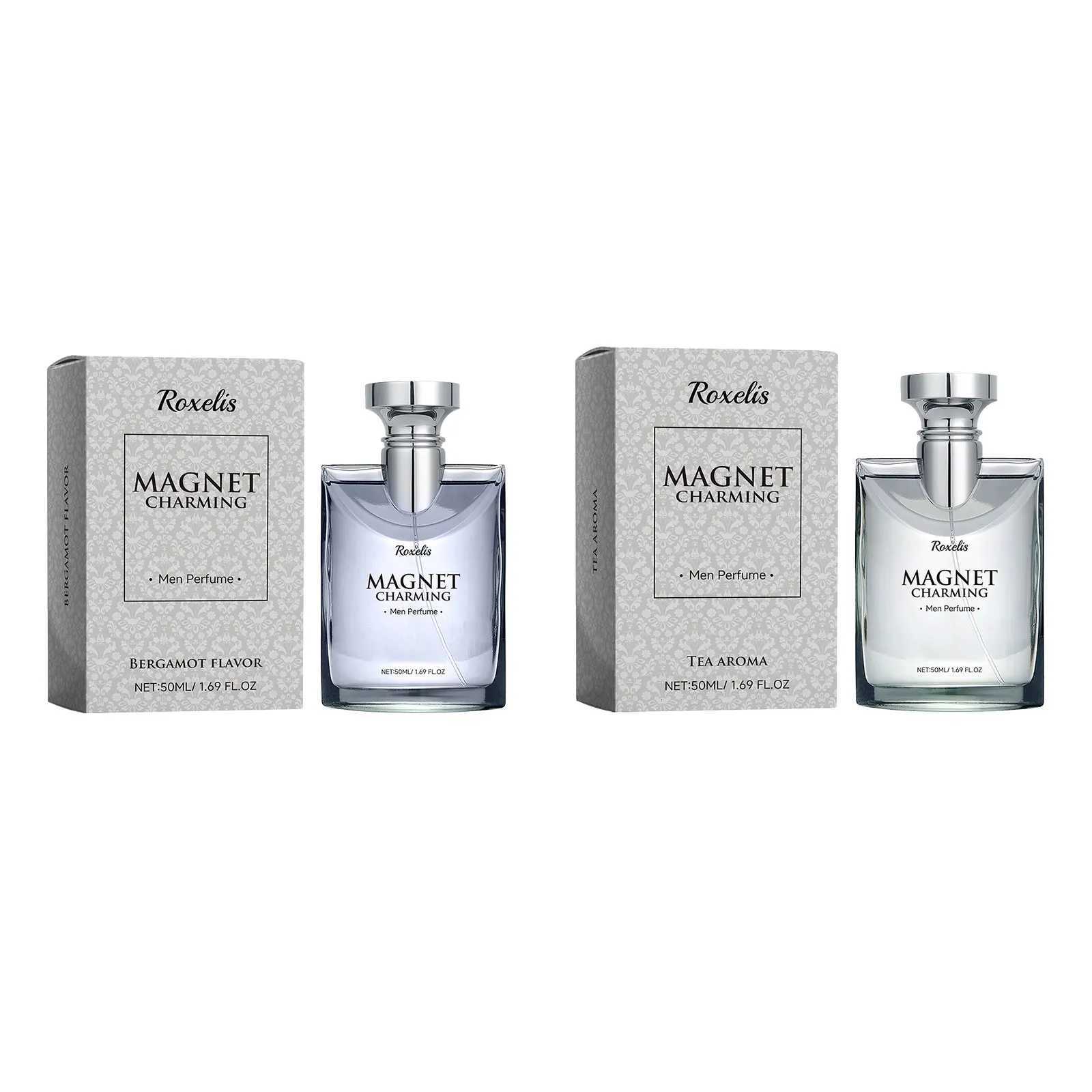 Roxelis 50ml Magnet Charming Men Perfume Tea Scent Bergamot Fragrance Freshing Lasting Glamour Flirting Dating Pheromone Perfume W250712