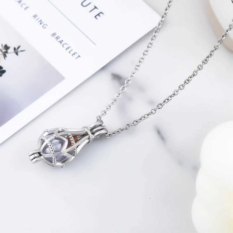 Hollow Urn Necklace for Ashes Openwork Tear Urn Locket Necklace Cration Urn Memorial Pendant Memorial Jewelry Gifts W250712