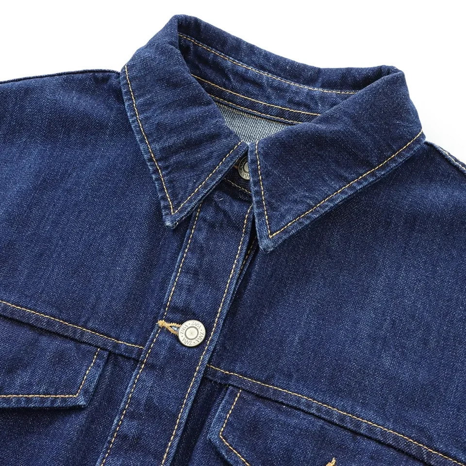 TRAF2024 Autumn Product Womens Fashion Versatile Casual Collar Denim Long Sleeve Shirt Loose 250704