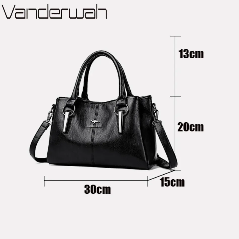 High-quality Soft Leather Luxury Handbags Women Bags Designer High-capacity Ladies Crossbody Hand Bags for Women 2024 Sac A Main