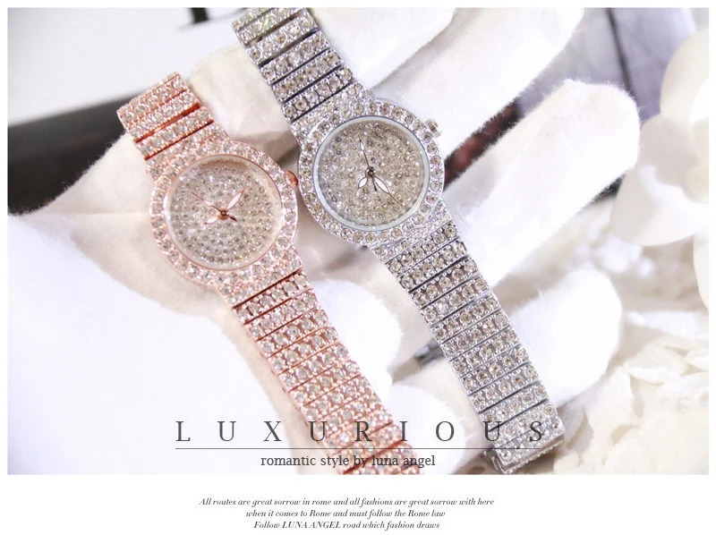 BS Women Watch s Diamond Ladies Wrist Watches Female Small Wristwatch Rose Gold Watch Women Montre Femme 250712