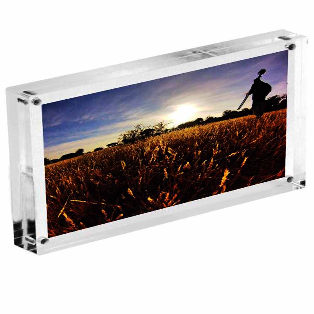 Yakri Clear Acrylic Perspex Sandwich Picture Frame with , 4x10 in, PF003-1 H260306