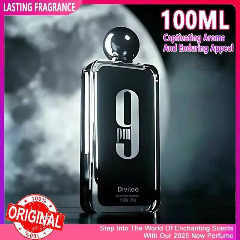 100ML 3.4FL.OZ 9PM Mens Perfume Long Lasting Gourmet Oriental Notes Cologne Eau De Parfum Feronomas Mens Perfume W250712