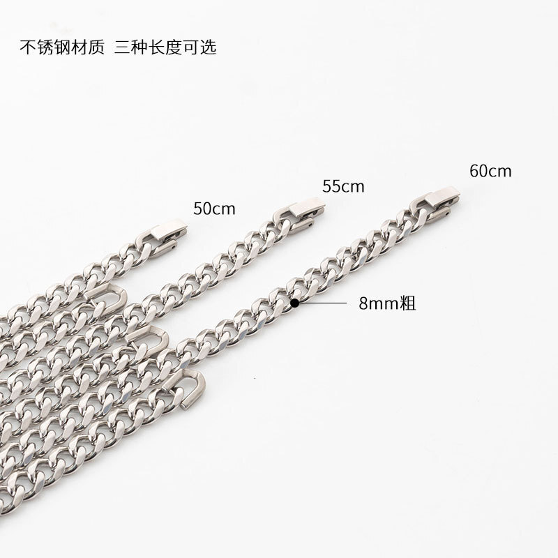 Luxury Jewelry Designer Jewelry European And American Fashion Stainless Steel Square Buckle Six-sided Magic Titanium Steel Necklace For Trendy Chain W