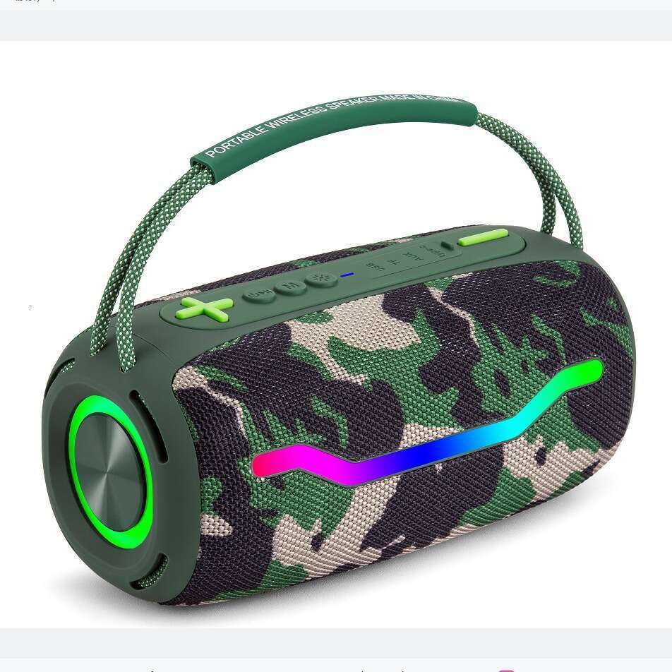 Designer brand new portable high-power Bluetooth RGB subtitles waterproof card slot subwoofer speaker