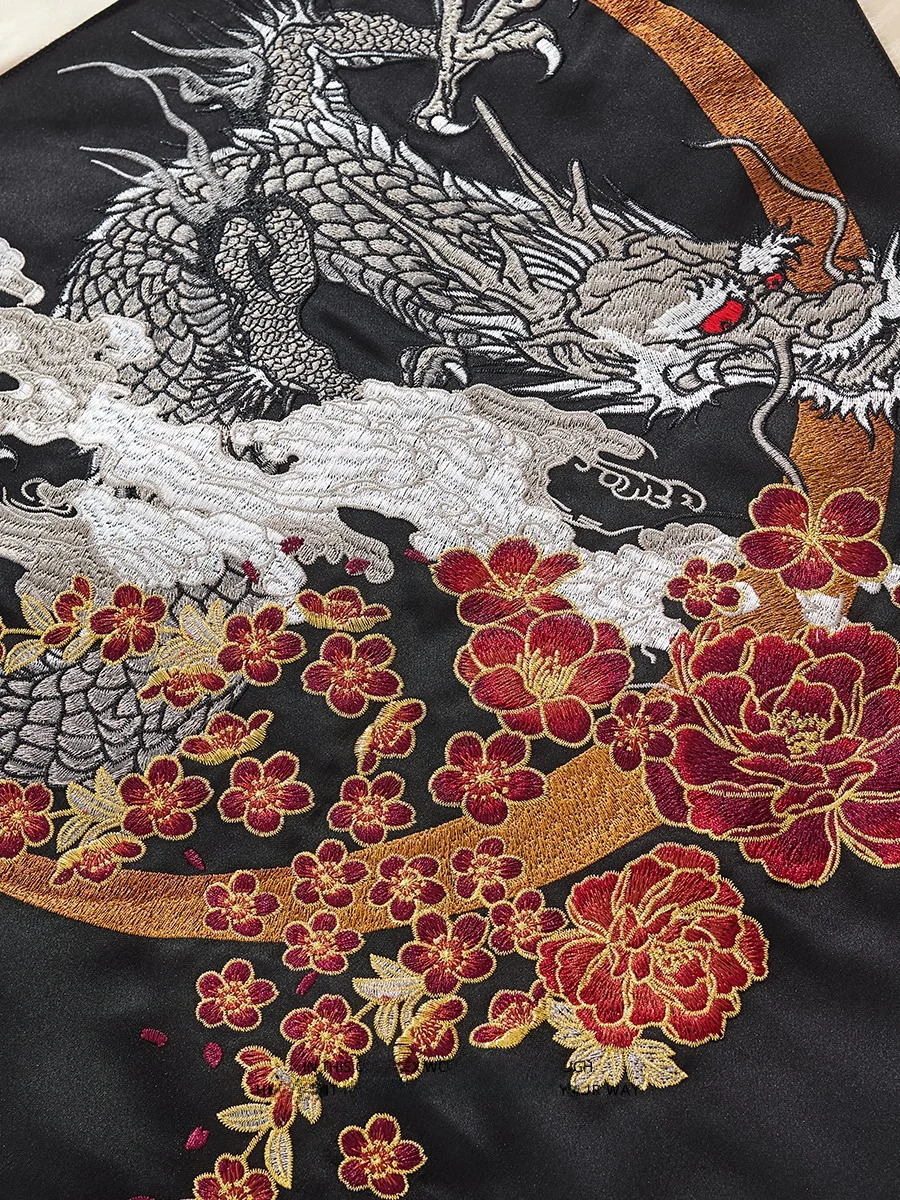 Heavy Embroidery Dragon Jaet Coat Youth Sle Baseball orm Windbreaker for Men And Women Casual Autumn Outerwear 250708