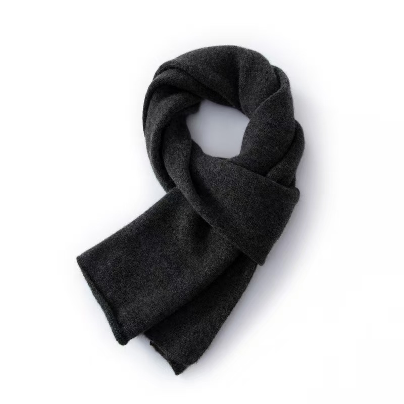 K1331 Pure wool scarf thick knitted wool neckband parent-child/couple winter warm versatile simple