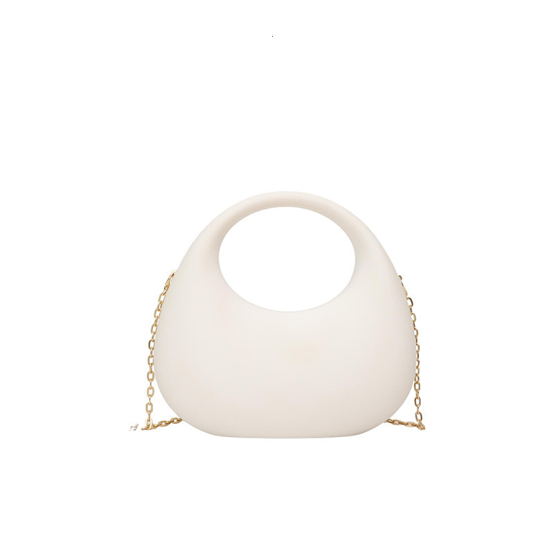 Luxury Brand Designer Bag Cross-Border Acrylic Bag 2025 New Fashion European And American Clutch Bag Personality Crescent Socialite Chain Crossbody Ev