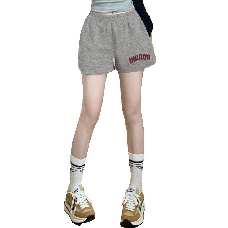 Summer New Women's Shorts Summer Grey Women's Shorts Loose New Thin Wide Leg Shorts Hot Girl Running Sports Shorts New Designer Shorts
