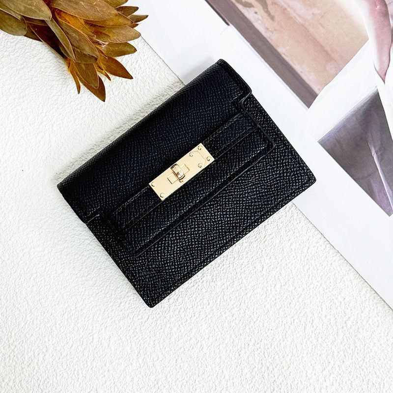 Small Square Wallet for Women, Luxury Designer Style Card Holder, Fashionable Multi-Slot Purse
