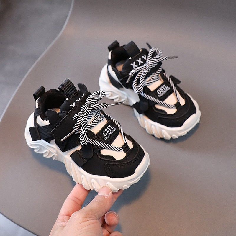 Autumn Children's Sneakers Boys New Fashion Design Kid Sport Shoes Girls Non-slip Casual Shoes Student Shoes Toddler Shoes Sizes US6C-US5Y 000302