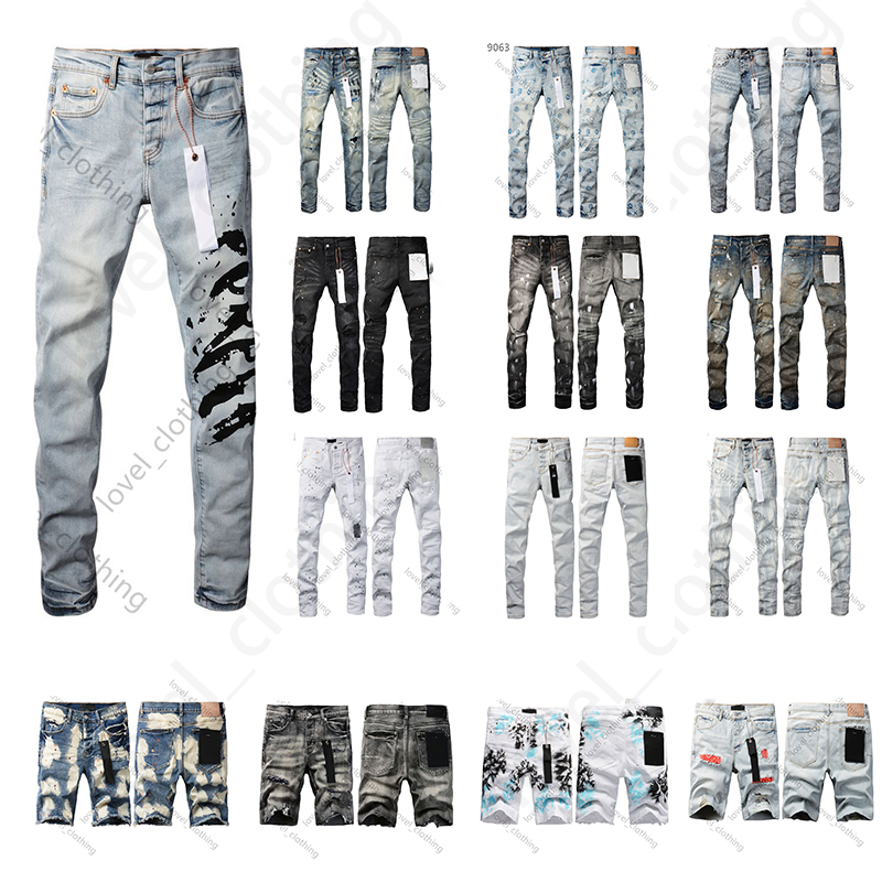 high quality designer jeans for mens jeans designers denim shorts Purples jean pants designer men jeans Slim Fit Motorcycle Clothing skinny Jeans high quality KKB2