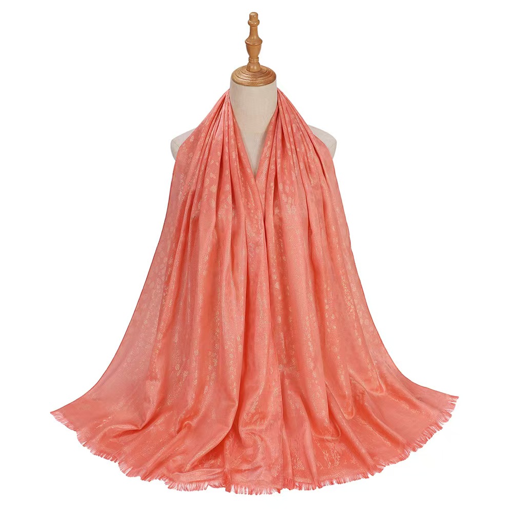 T1205 Silk Satin Scarf Malaysia Indonesia Pure Color Turban Scarf