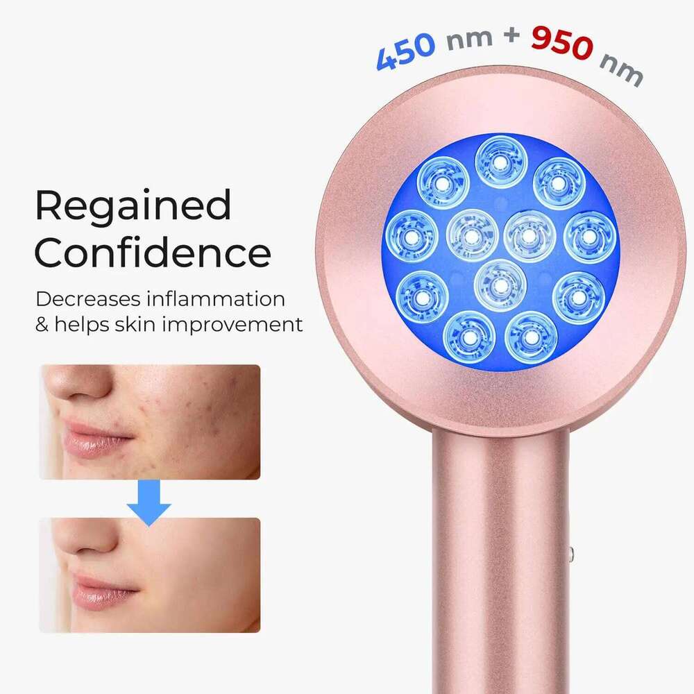Skin Care Red Light Therapy Aging Infrared Lamp Facial Beauty Anti Acne Wrinkle Remover Device Dark Circles Spots