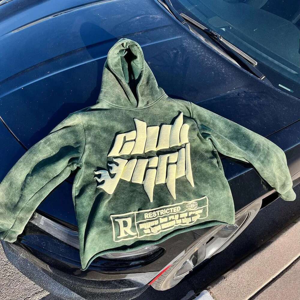 Y2K Hip Hop Letter Graphic Print Oversized Sweatshirt Mens Womens New Fashion Gothic Pullover Hoodie Clothes