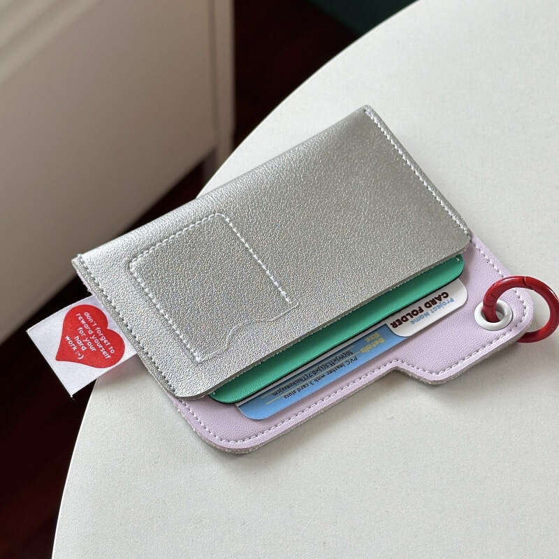Multifunctional Color-Block Travel Card Holder for Airplane Tickets, Passport Holder, and Document Organizer