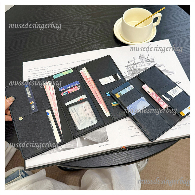 Luxury Brand Designer Wallet High Quality Multi-Card Long Purse Genuine Leather Trendy Fashion Daily Commute Essential