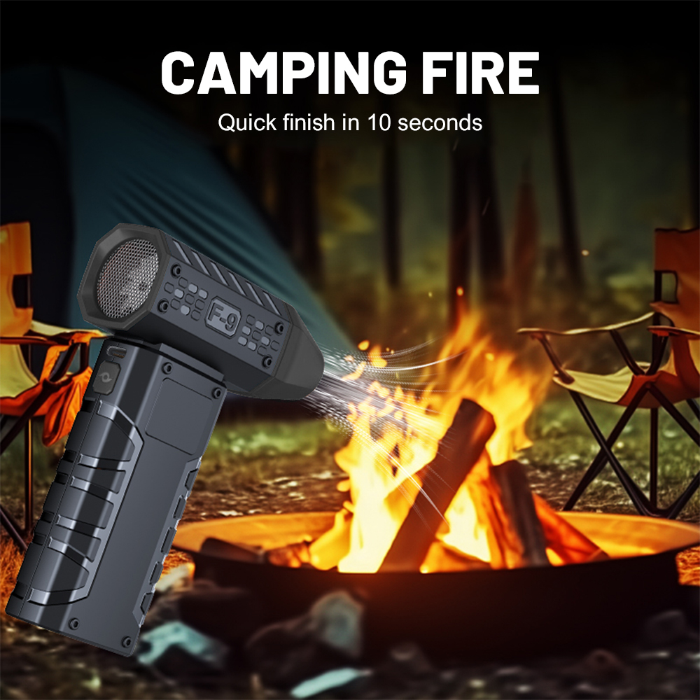 Mini Air Blower 350000RPM Brushless Motor Turbo Fan Jet Battery Display LED Lighting Portable Rechargeable Powerful Dust Blower