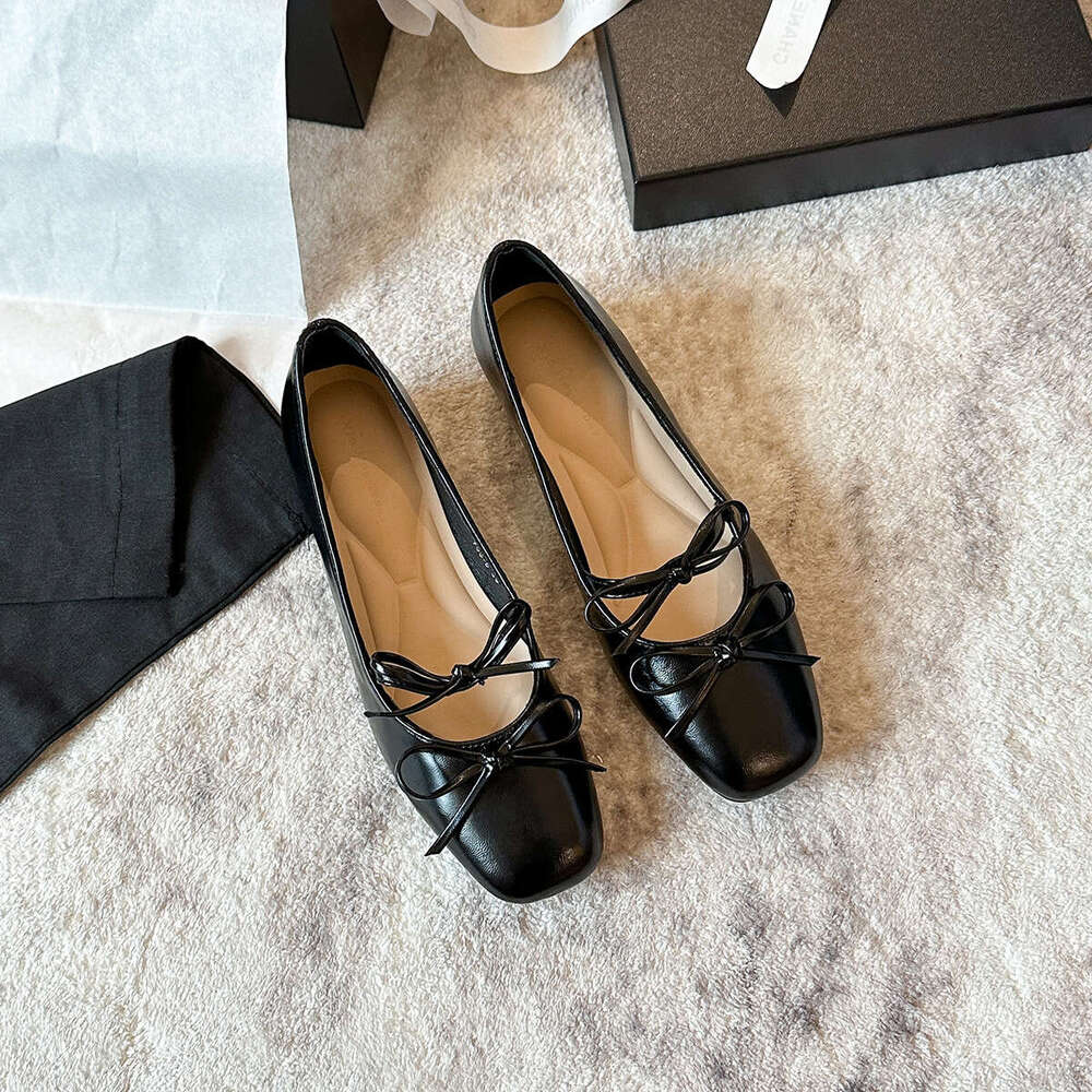 796-5 Silver Hidden Wedge for Women New Square Toe Shallow Mouth Bowknot French Mary Jane Fashion Shoes