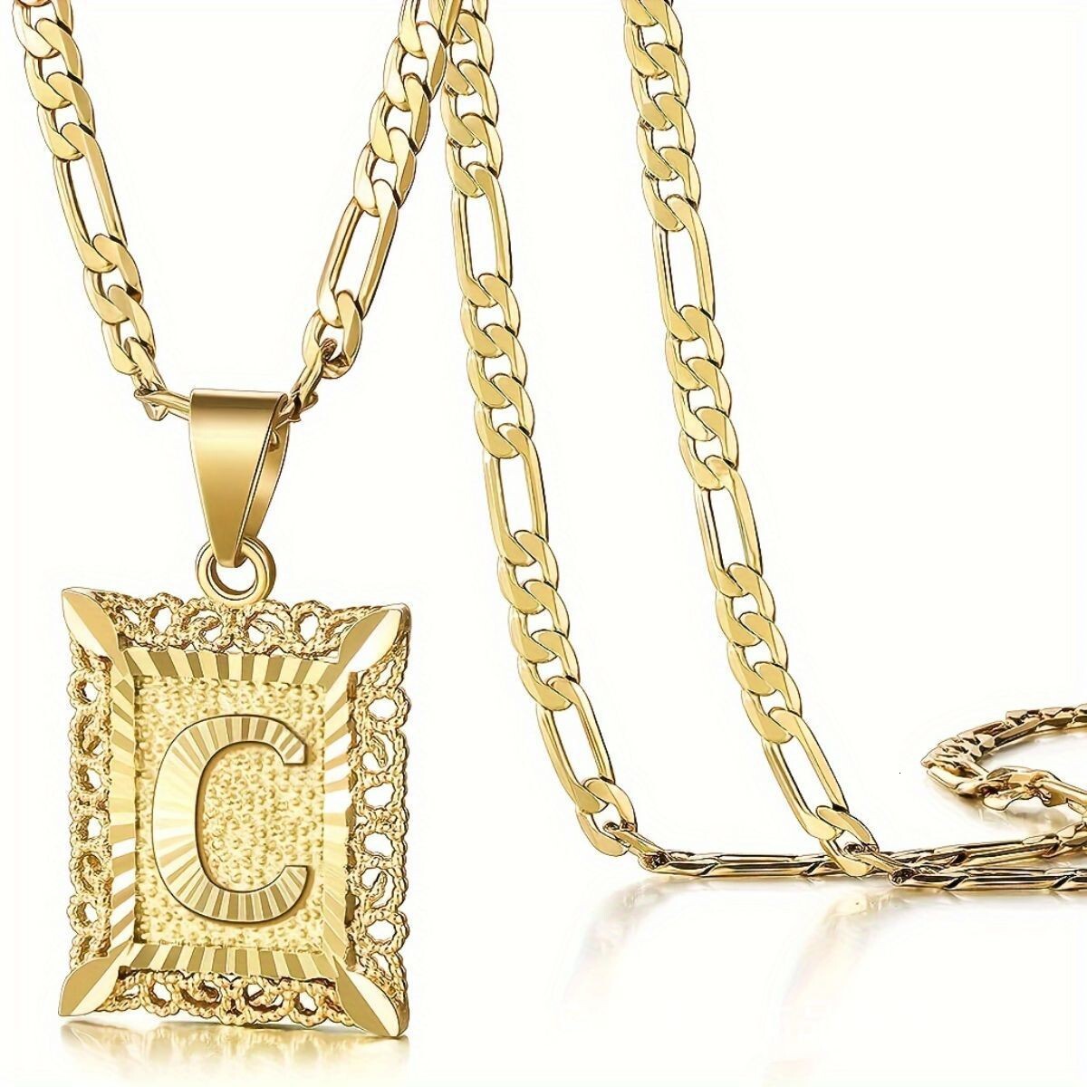 Luxury Jewelry Designer Jewelry Cross-border Hot Selling Titanium Steel Fashion Letter Necklace European And American Personality Men And Women Englis