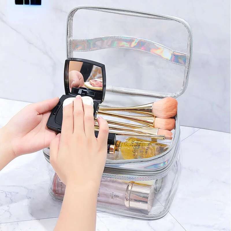 Transparent Cosmetic Female Net Celebrity Large-Capacity Travel Girl Portable Waterproof Wash Storage Bag