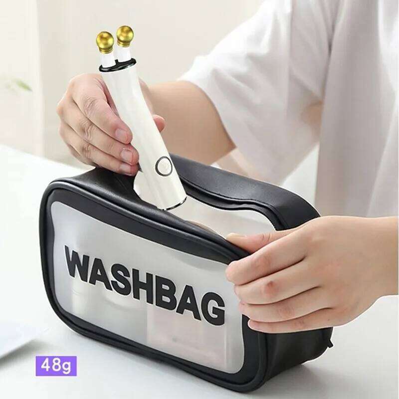 New Handheld Eye Roller Massager Wand Heat Vibration Skin Care Beauty Device