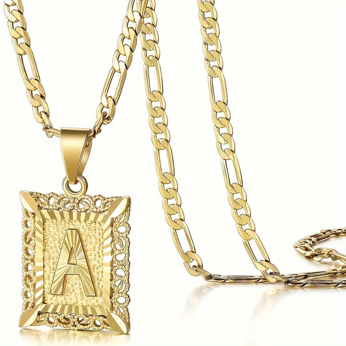Luxury Jewelry Designer Jewelry Cross-border Hot Selling Titanium Steel Fashion Letter Necklace European And American Personality Men And Women Englis
