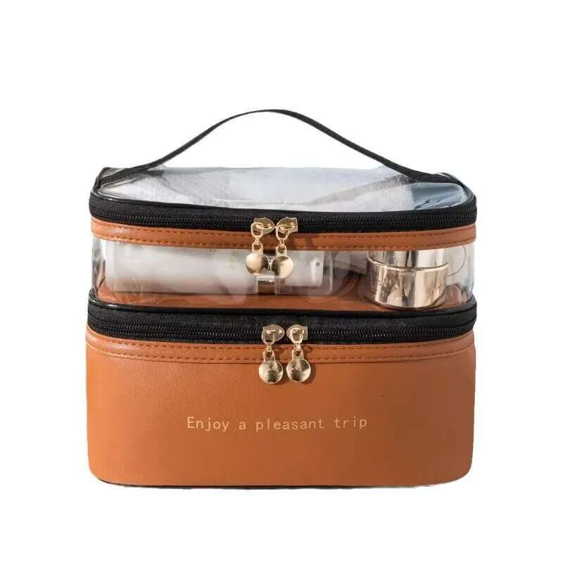 Rilibegan Portable Washing Big Capacity Makeup Bags Waterproof Travel Handbag Cosmetic Storage Bag