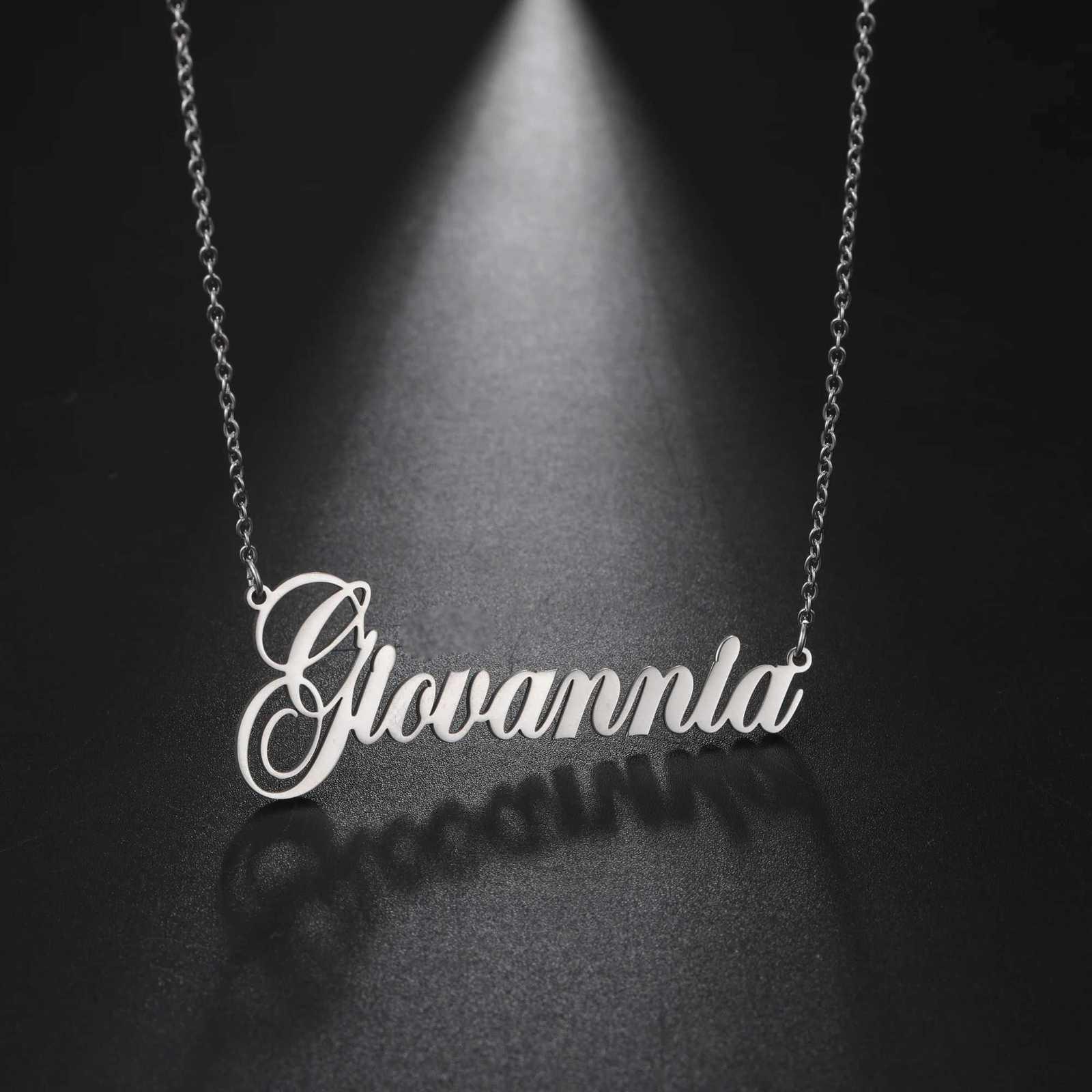 Sipuris Cust Name Necklace Personali Golden Choker Stainss Steel Necklace For Wen Man Custi Jewelry Weddings Gifts W250712