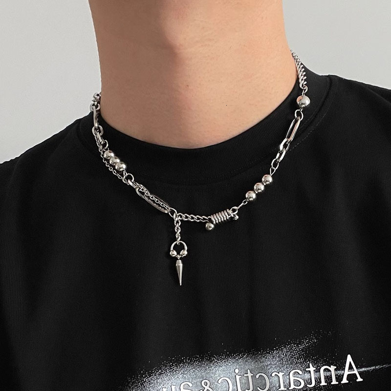 Luxury Jewelry Designer Jewelry Full Titanium Steel Non-fading Rivet Splicing Necklace For Men Hip-hop Style Clavicle Chain For Women Unique Design Sw