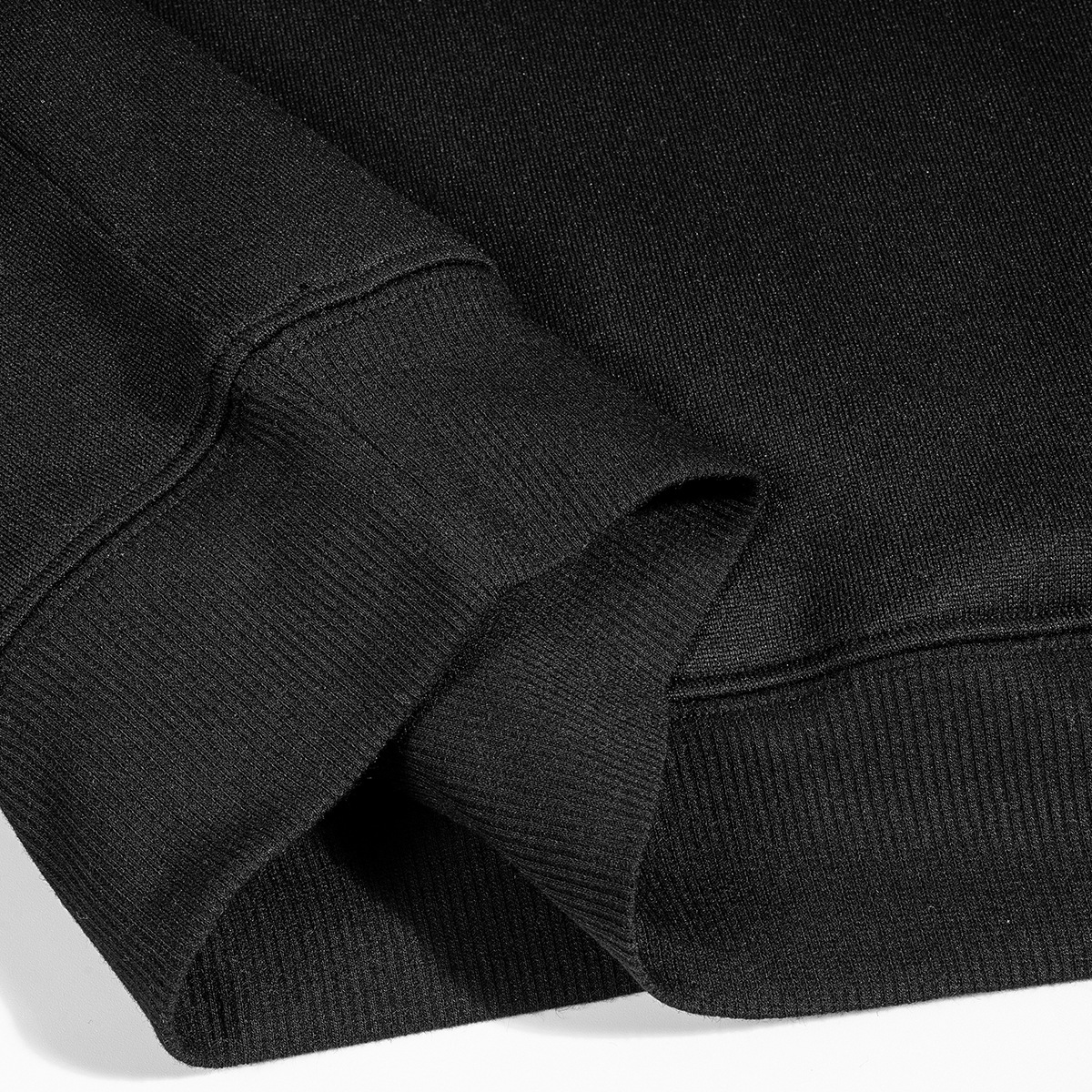 M22553 fashion new pure cotton composite round neck sweater basic loose solid color men and women bottom