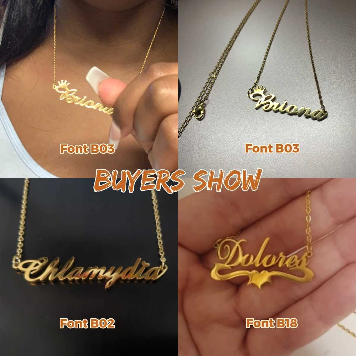 Sipuris Cust Name Necklace Personali Golden Choker Stainss Steel Necklace For Wen Man Custi Jewelry Weddings Gifts W250712