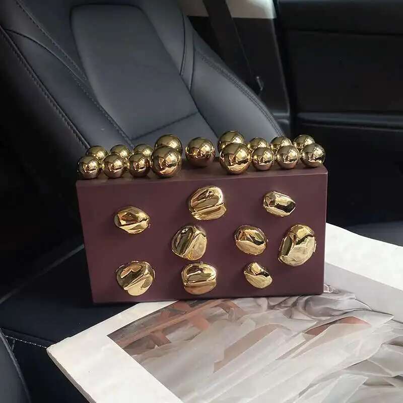 Shoulder Acrylic Clutch Women Chain Box Dinner Bag