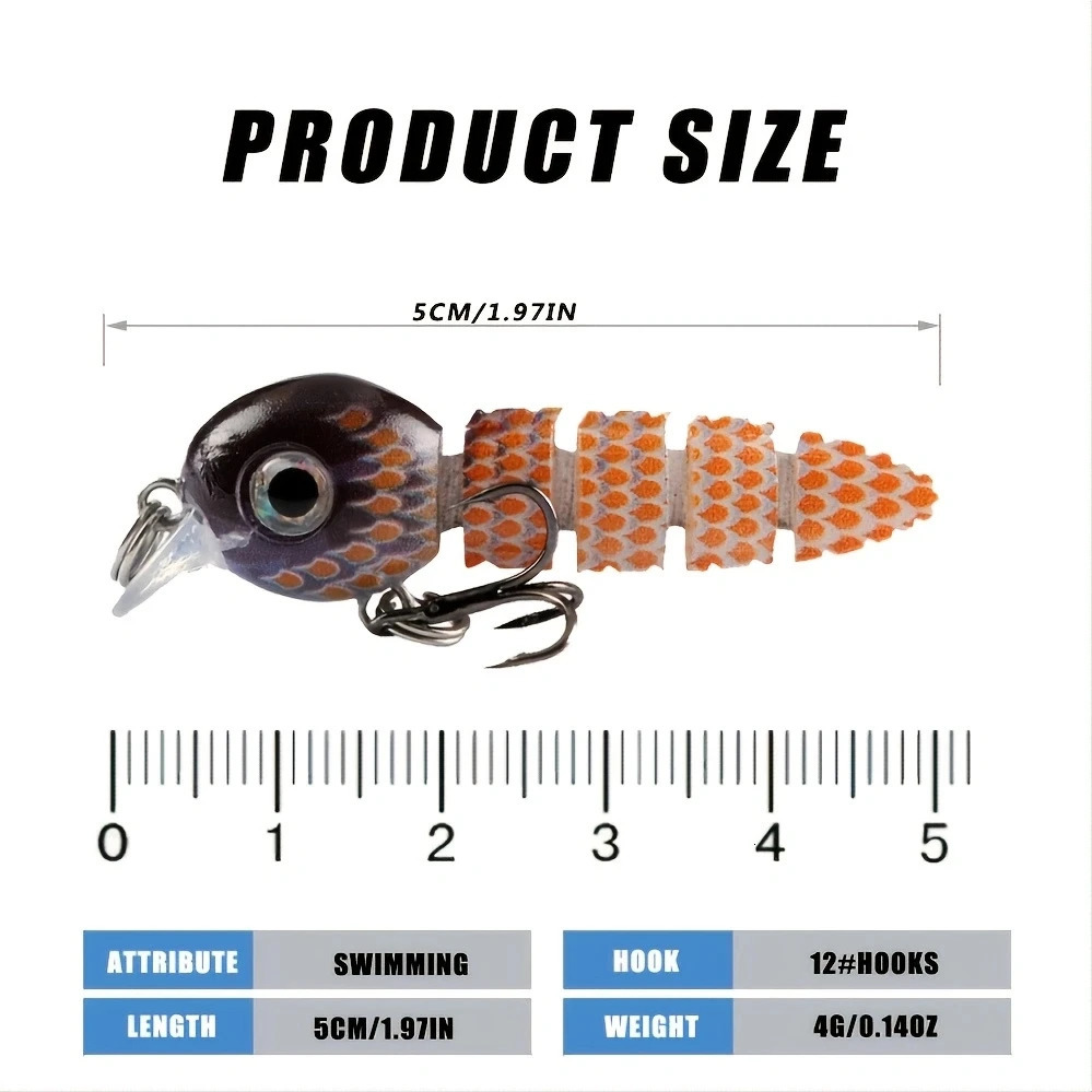 Multi Jointed Swimbait 55cm4g Fishing Lures Crankbait Lifelike Hard Fish Baits Small Lure Set Wobblers Tackle 250708
