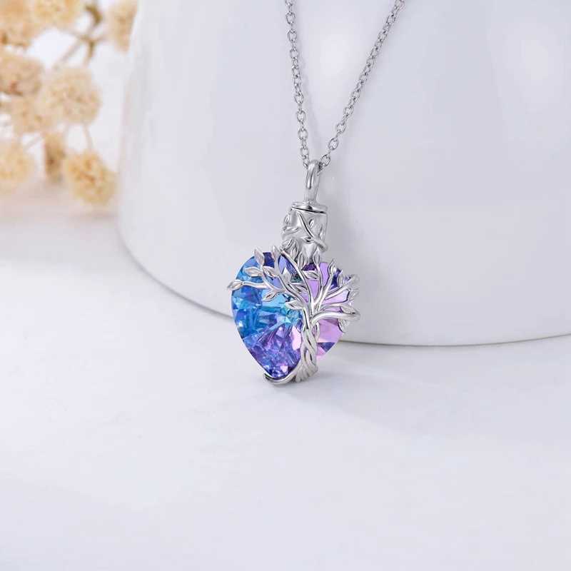 Ashes Necklace- Tree Of Life Urn Necklaces For Sterling Silver Cration Jewelry For Ashes Mory Jewelry For Wen Men W250712