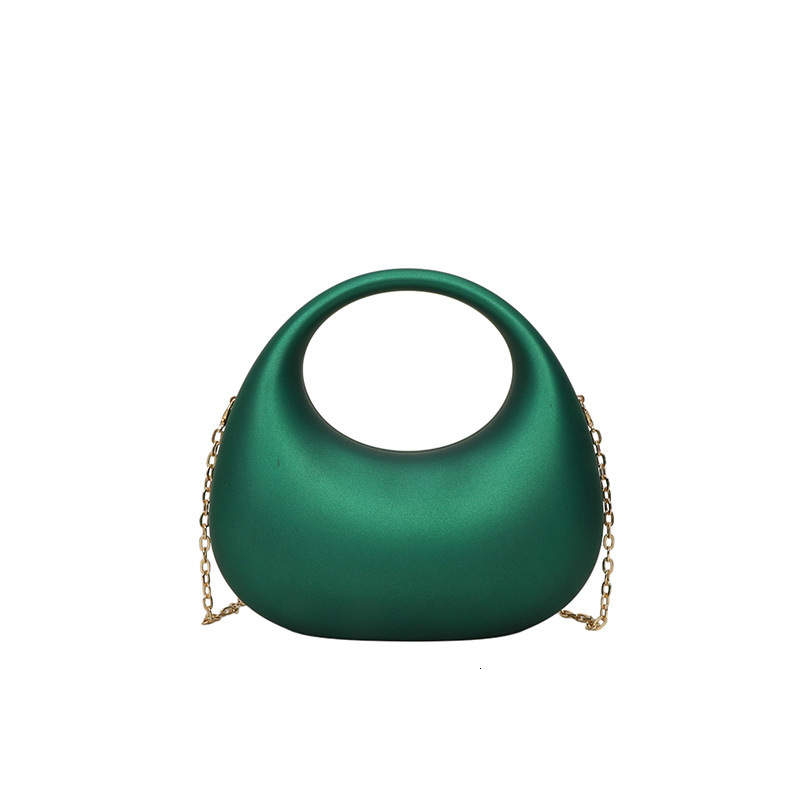 Luxury Brand Designer Bag Cross-Border Acrylic Bag 2025 New Fashion European And American Clutch Bag Personality Crescent Socialite Chain Crossbody Ev
